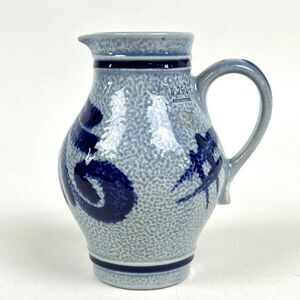 West Germany Marzi & Remy Salt Glaze Creamer Pitcher Vintage Blue 1964-1990